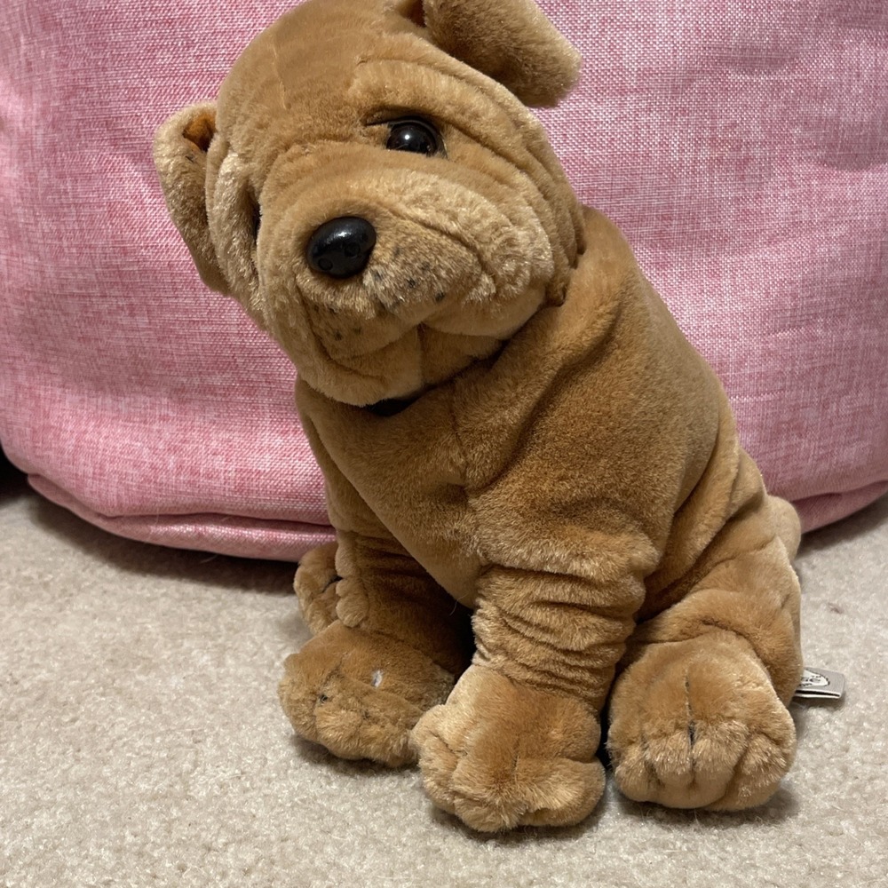 Vintage 1992 Ganz The Heritage Collection Shiri Shar-Pei Wrinkled Plush Dog 10"